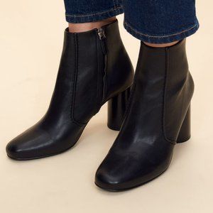 claudie pierlot - leather circle heel boot